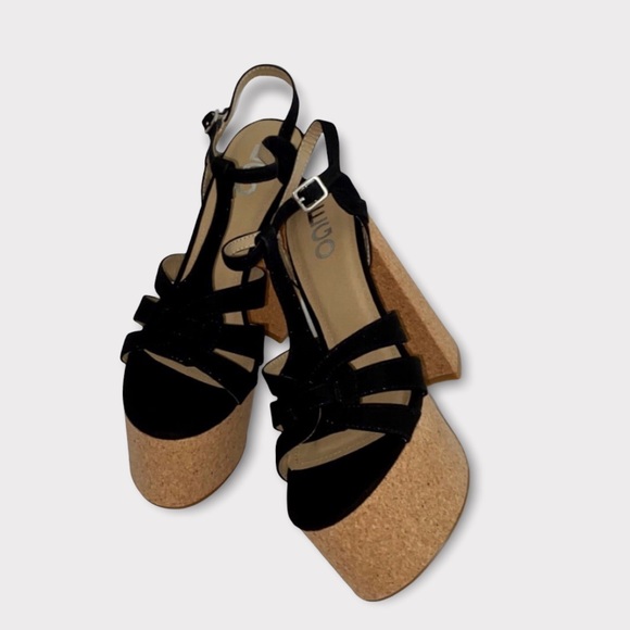 *New* Ego Mega platform Black and cork color Heel - Picture 2 of 4